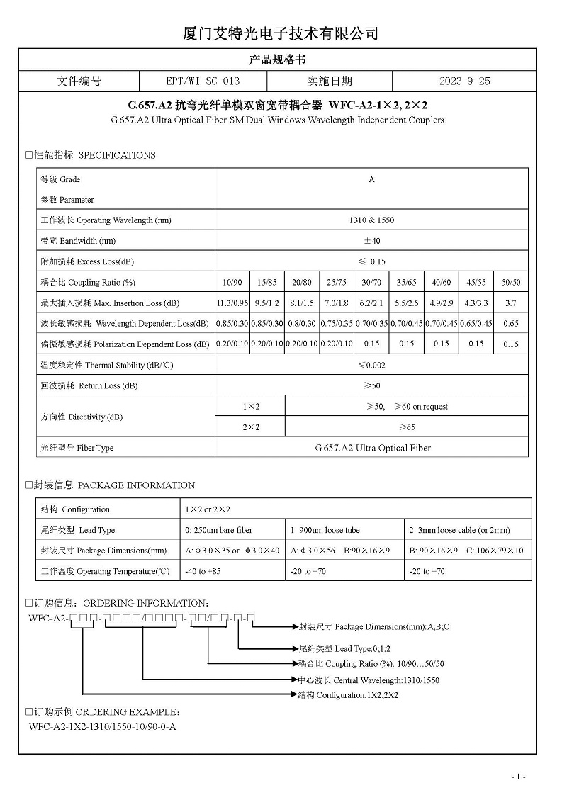 (2)A2抗彎光纖單模雙窗耦合器WIC10：90~50：50.jpg